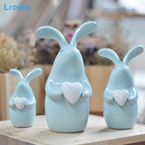 Statue Lapin Coeur