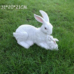 Statue Lapin Famille