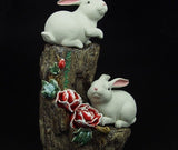 Statue Lapin Porcelaine