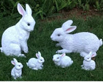 Statue Lapin Famille