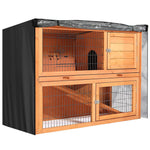 housse pour cage a lapin noire