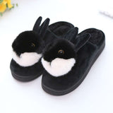 chaussons lapin de taille 38 noir