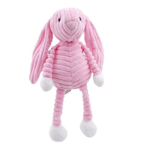 lapin en peluche rose