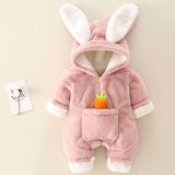 pyjama de naissance lapin rose