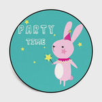tapis lapin rond party time