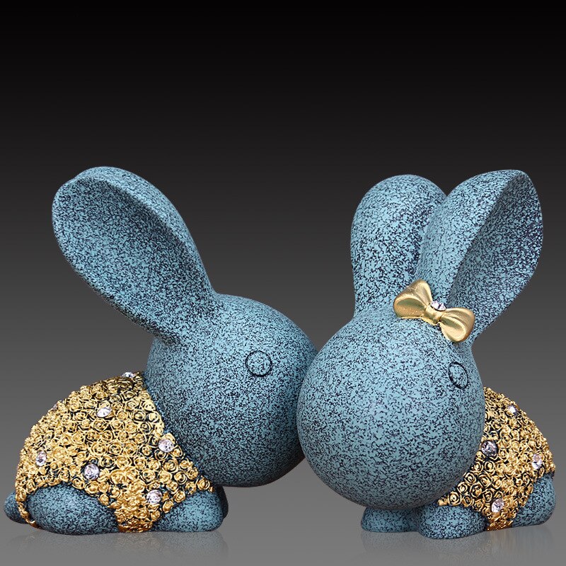 Sculpture Lapin Couple – Image 3