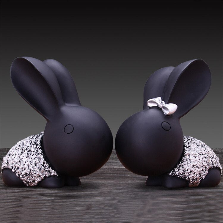 Sculpture Lapin Couple – Image 4