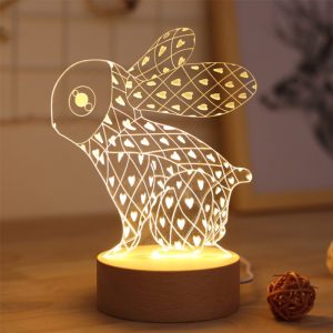 Lampe Lapin 3D Led