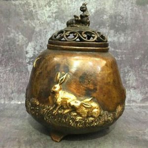 Lapin Sculpture Brûleur Encens