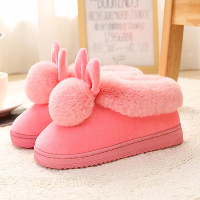 Pantoufle Lapin Rose