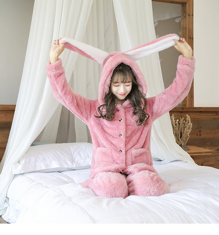 Pyjama Combinaison Lapin Rose – Image 4