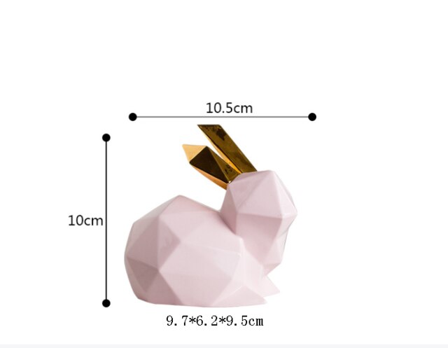 Figurine Lapin Géométrique – Image 3