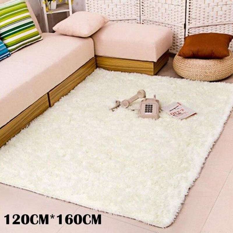 tapis imitation peau de lapin cafe